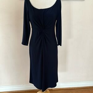 Jones New York navy blue a-line dress. Size 10P.